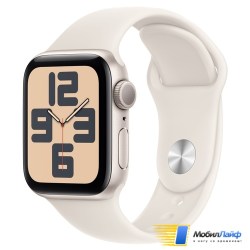 Apple Watch SE 2024 GPS Starlight Aluminium Case with Starlight Sport Band - Фото