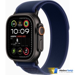 Apple Watch Ultra 2 2024 GPS + Cellular 49mm Black Titanium Case with Blue Trail Loop - Фото