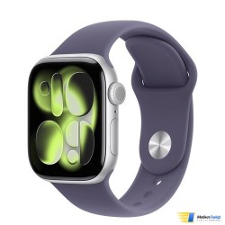 Apple Watch Series 11 GPS Silver Aluminum Case with Purple Fog Sport Band - Фото