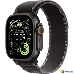 Apple Watch Ultra 3 GPS + Cellular 49mm Black Titanium Case with Black/Charcoal Trail Loop - Фото
