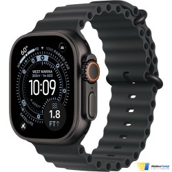 Apple Watch Ultra 3 GPS + Cellular 49mm Black Titanium Case with Black Ocean Band - Фото