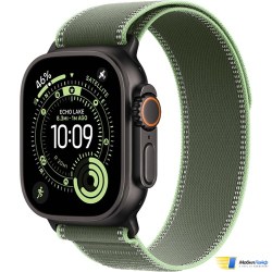 Apple Watch Ultra 3 GPS + Cellular 49mm Black Titanium Case with Green/Neon Trail Loop - Фото