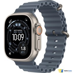 Apple Watch Ultra 3 GPS + Cellular 49mm Natural Titanium Case with Anchor Blue Ocean Band - Фото