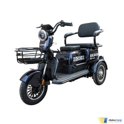 Электротрицикл Smart8 Bulbash S Черный - Фото